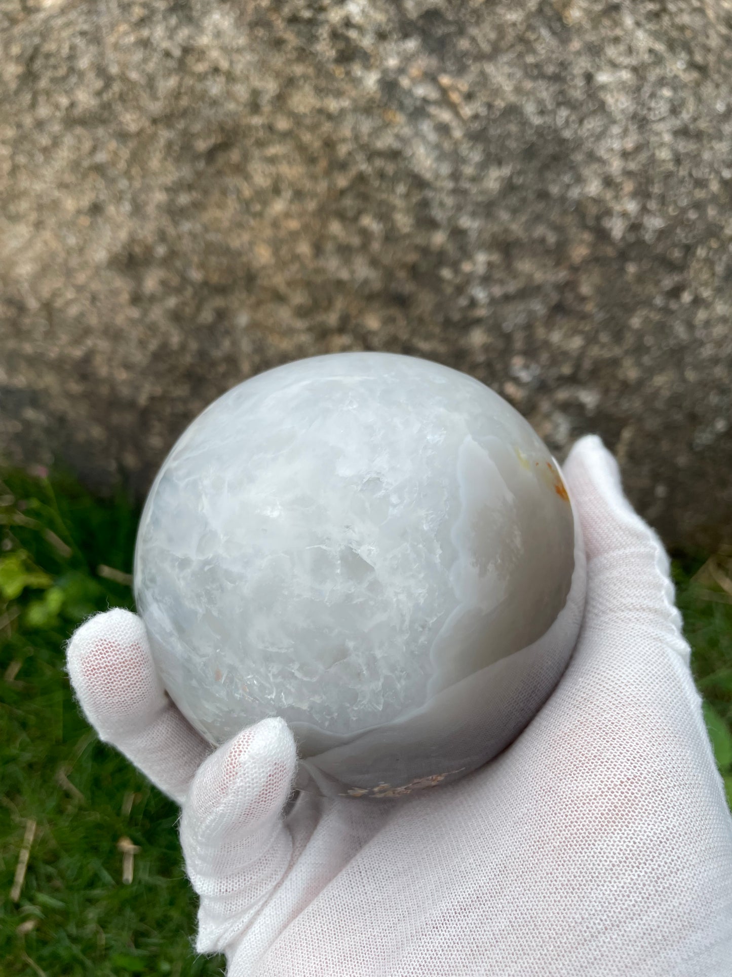 2.4LB Natural Geode Sphere,Agate Geode Ball,Natural Druse Ball,Crystal Ball Hole,Mineral Specimens,Crystal Heal,Crystal Gift,Home Decoration